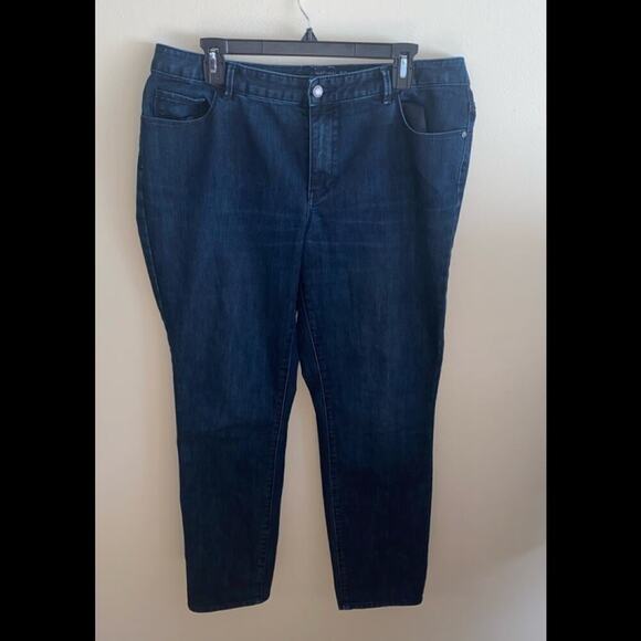 Coldwater Creek Denim - COLDWATER CREEK WOMENS “NATURAL FIT” SLIM LEG JEAN SIZE 14 MINT